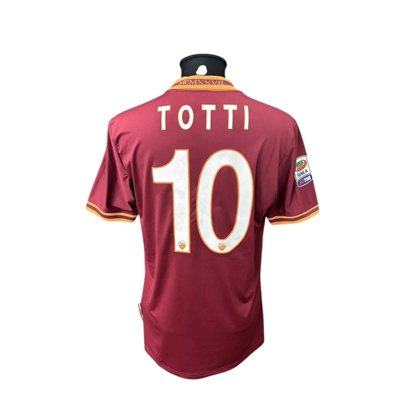 Totti's Roma vs Juventus Issued Shirt, 2014 - Special Sponsor