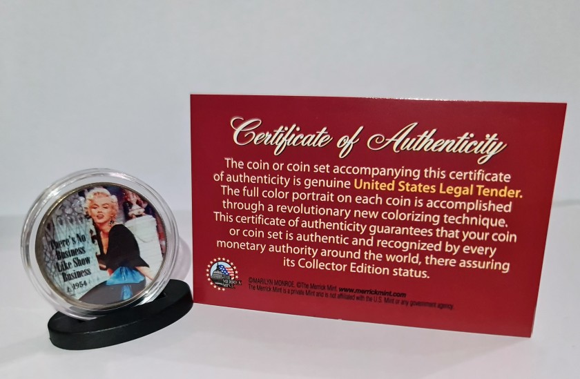 Marilyn Monroe's Half American Dollar Coin 