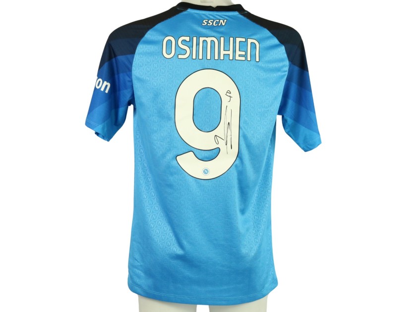 Osimhen's Napoli Signed Match Shirt, 2022/23