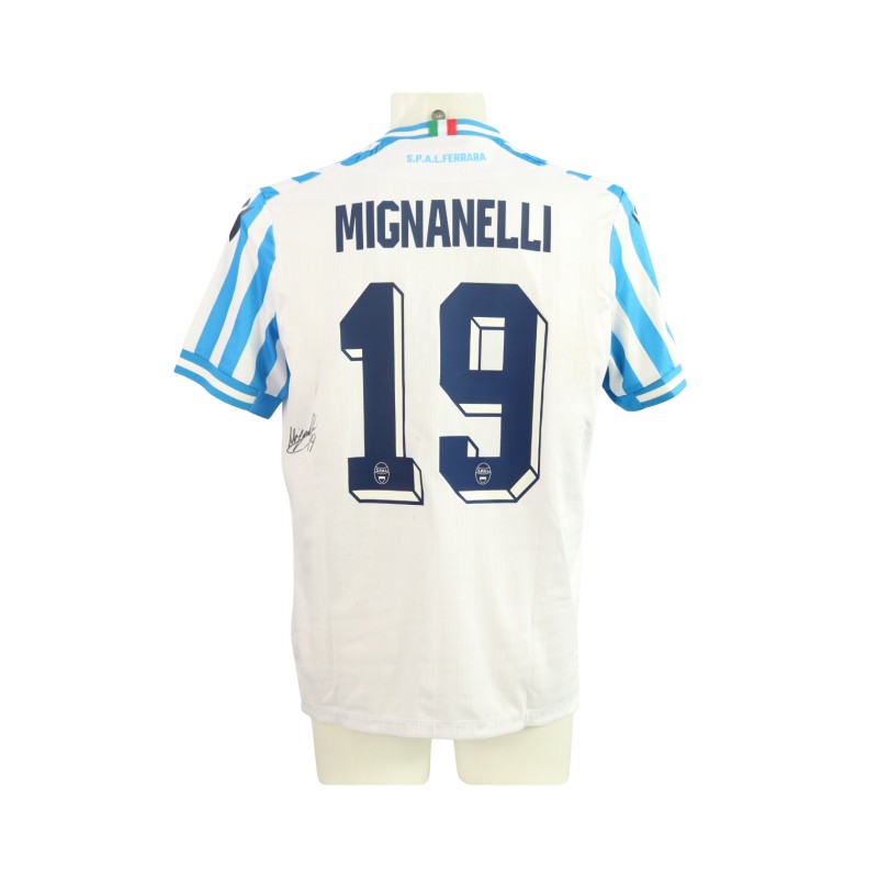 Maglia Mignanelli unwashed SPAL vs Lucchese 2024 - Autografata