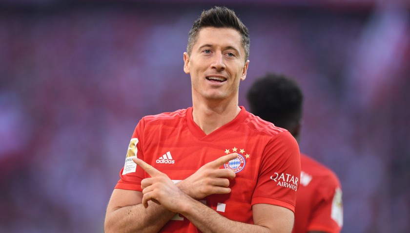 Lewandowski's Official Bayern Munich Signed Shirt, 2019/20
