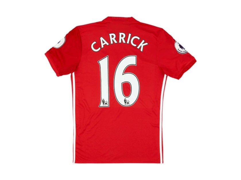 Maglia Manchester United 2016/17 di Carrick - Autografata con dedica personalizzata