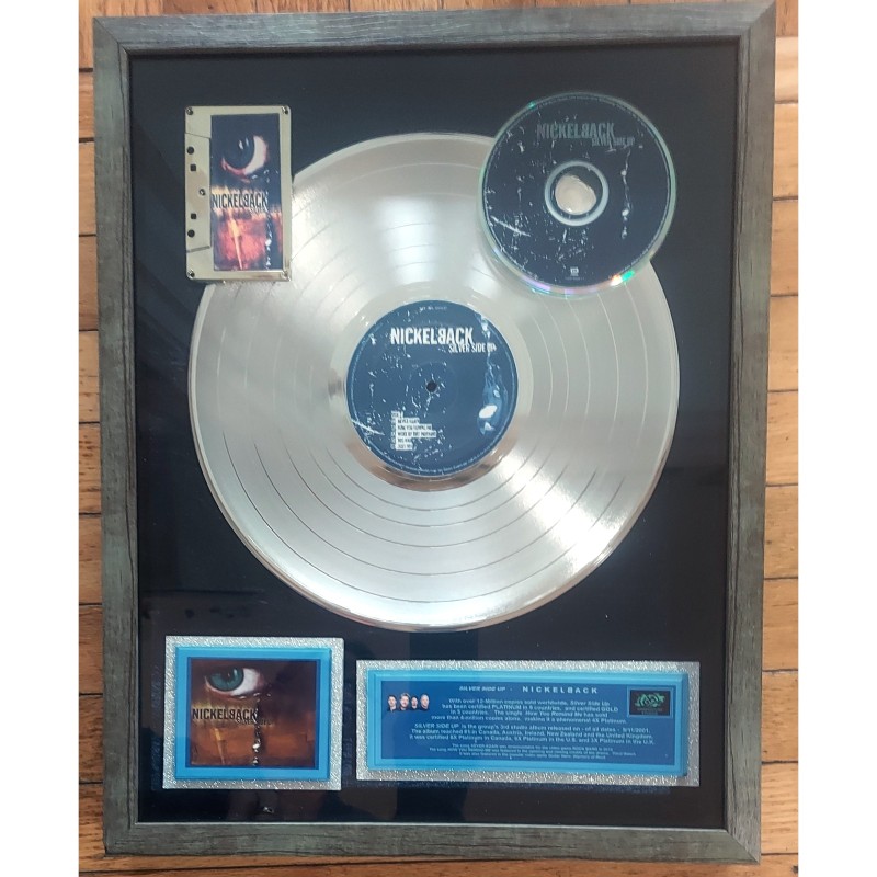 Nickelback 'Silver Side Up' Platinum Award