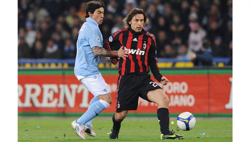 Lavezzi's Worn Shirt, Napoli vs AC Milan 2009