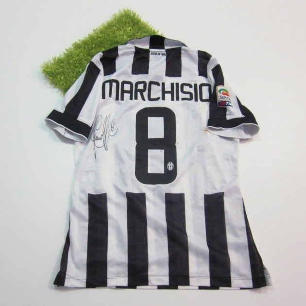 Marchisio match worn shirt, Juventus-Chievo 25/01/2015 - signed