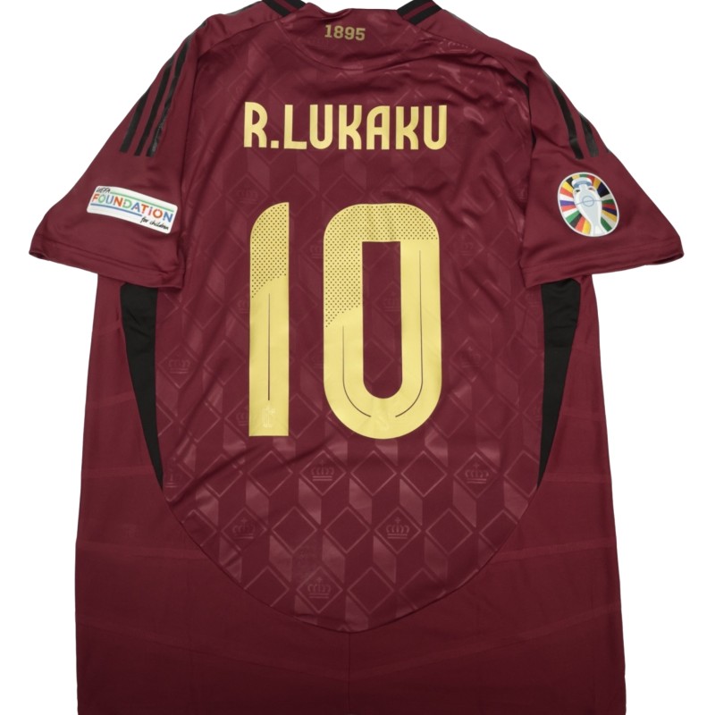 Lukaku's Match-Issued Shirt, Belgium vs Romania EURO 2024