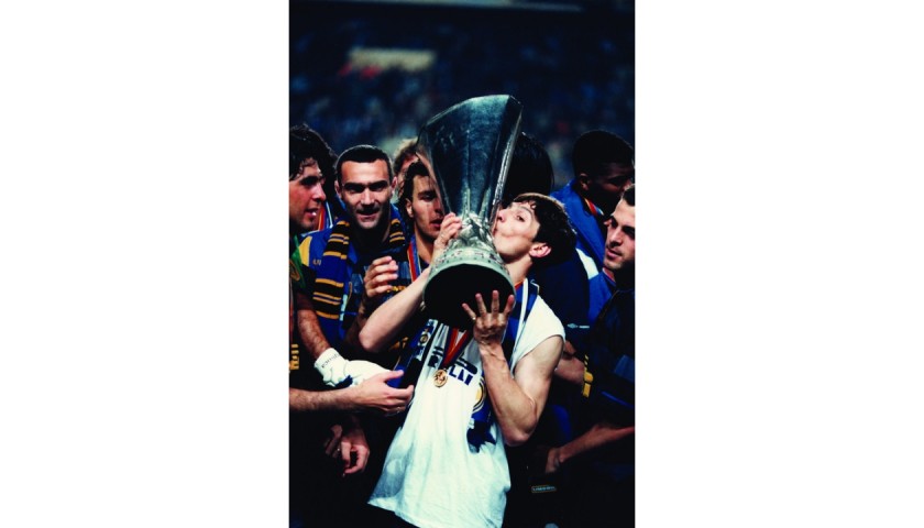 Replica UEFA Cup - Signed by Javier Zanetti