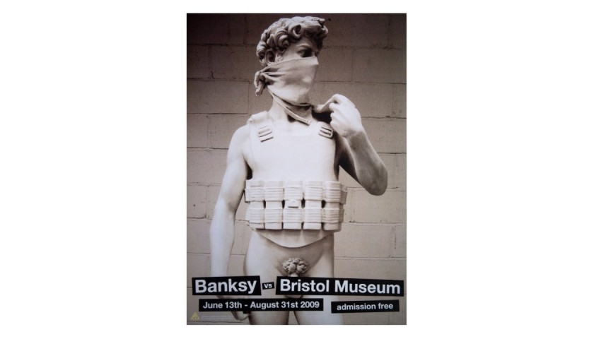 Michelangelo Poster “Banksy Vs Bristol Museum”, 2009 - CharityStars