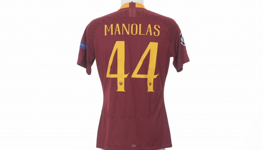 Manolas' Worn Shirt, Porto-Roma CL 18/19