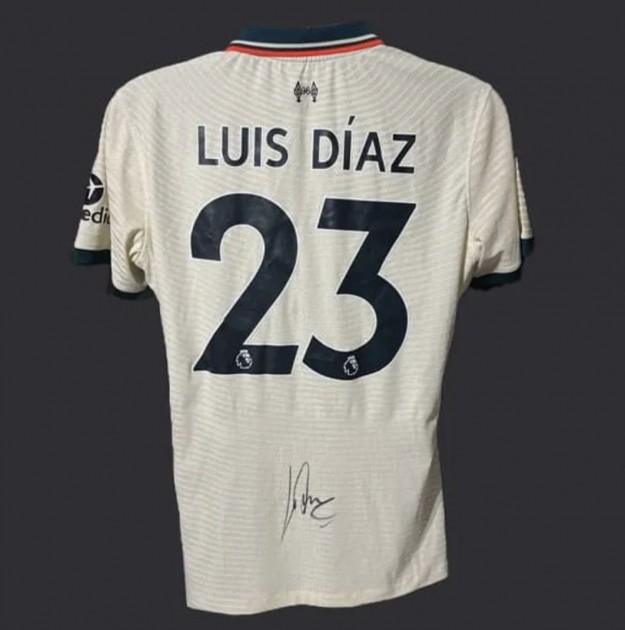 Luis Diaz's Match-Issued Shirt, Brazil-Colombia 2021 - CharityStars