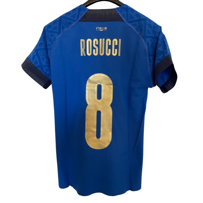 Rosucci's Match-Issued Shirt, Italy vs Croatia - WC Qualifiers 2021