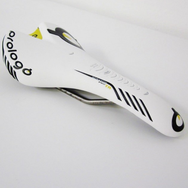 Bike seat signed by Contador