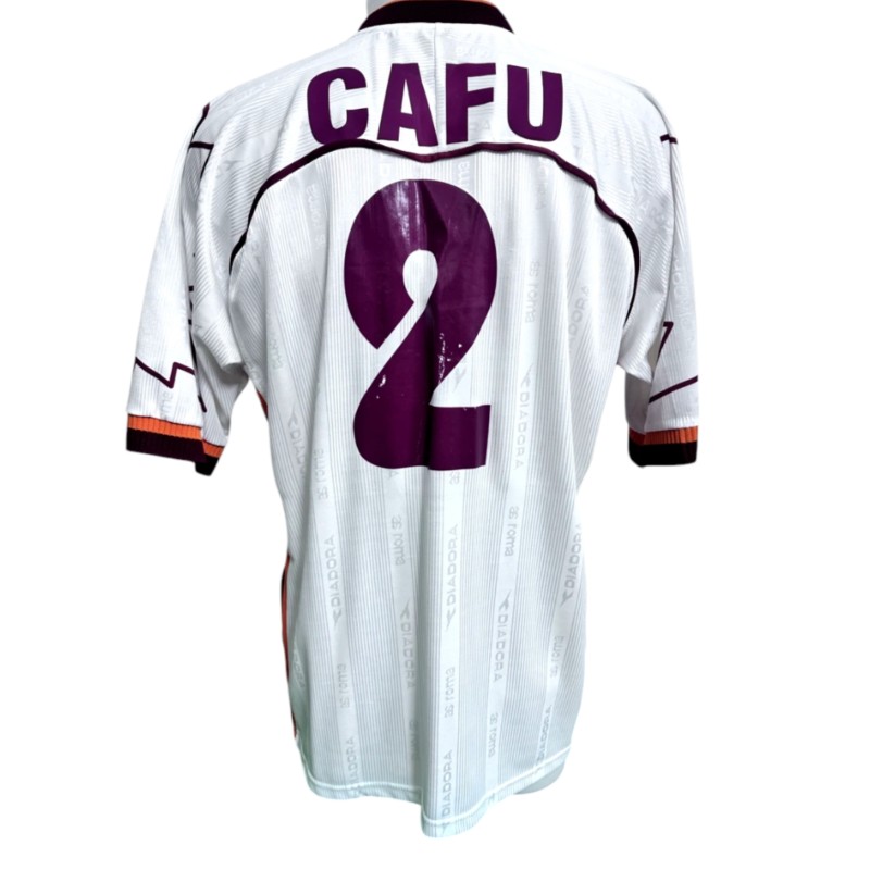 Cafu's Roma Match-Issued Shirt, 1999/00