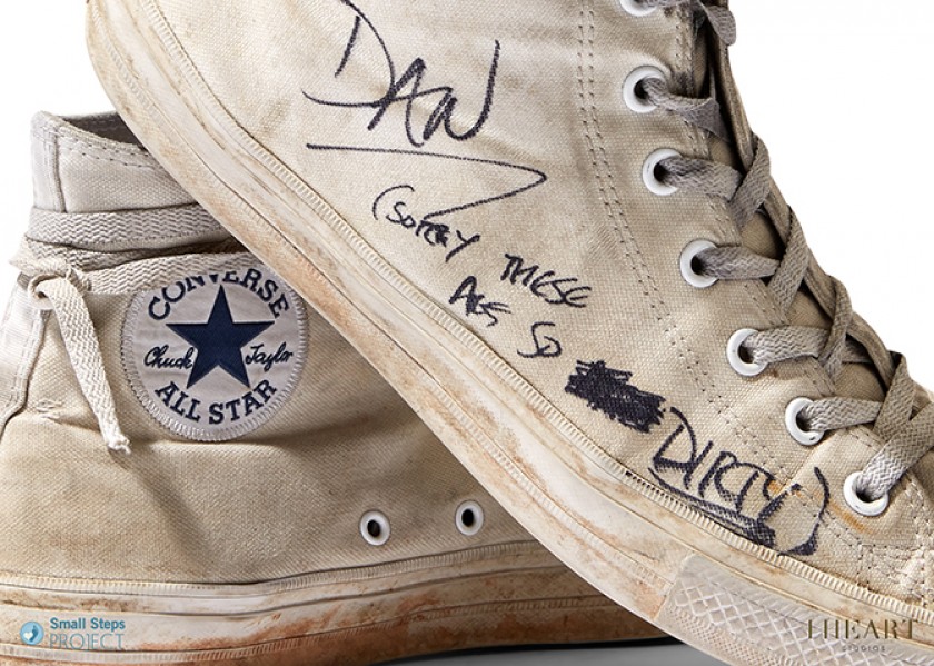 Dan Smith of Bastille's Autographed Converse Trainers from his Personal Collection