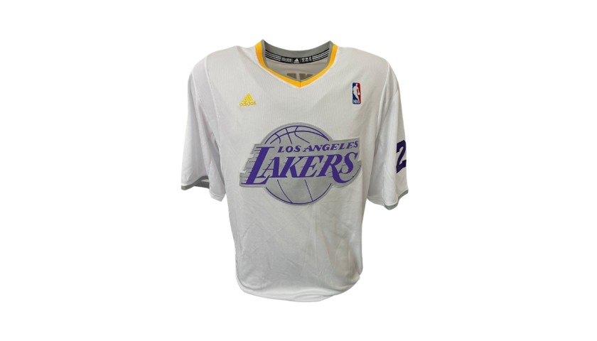 adidas Kobe Bryant Los Angeles Lakers 2013 Christmas Day Name & Number  T-Shirt - White