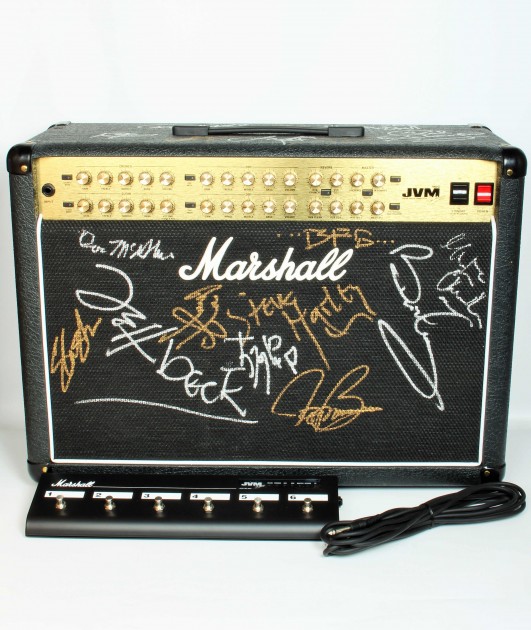 Marshall JVM Amp Signed By Slash, Jimmy Page of Led Zepplin, ZZ Top, Jeff Beck and More