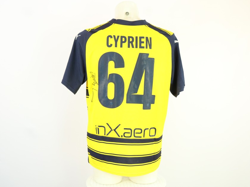 Cyprien's Unwashed Signed Shirt, Palermo vs Parma 2024