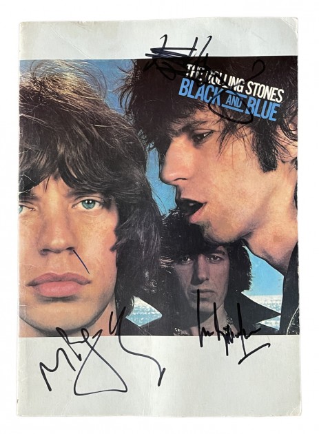 The Rolling Stones Signed Black And Blue Tour Programme