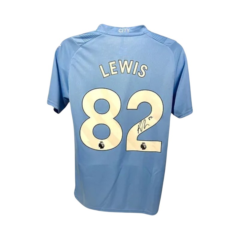 Rico Lewis' Manchester City 2023/24 Signed Replica Shirt