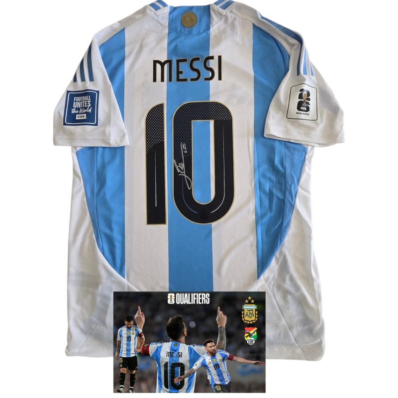 Messi's Signed Match-Issued Shirt, Argentina vs Bolivia WC 2026 Qualifiers 