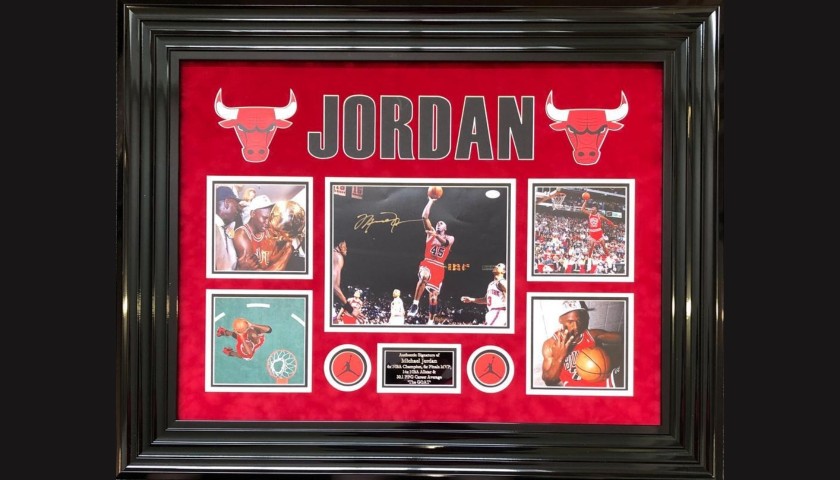 Michael Jordan Signed & Framed Display