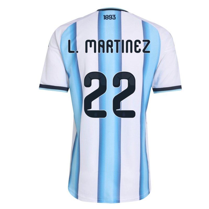 Martinez's Argentina 2026 Signed with Personalized Dedication Shirt