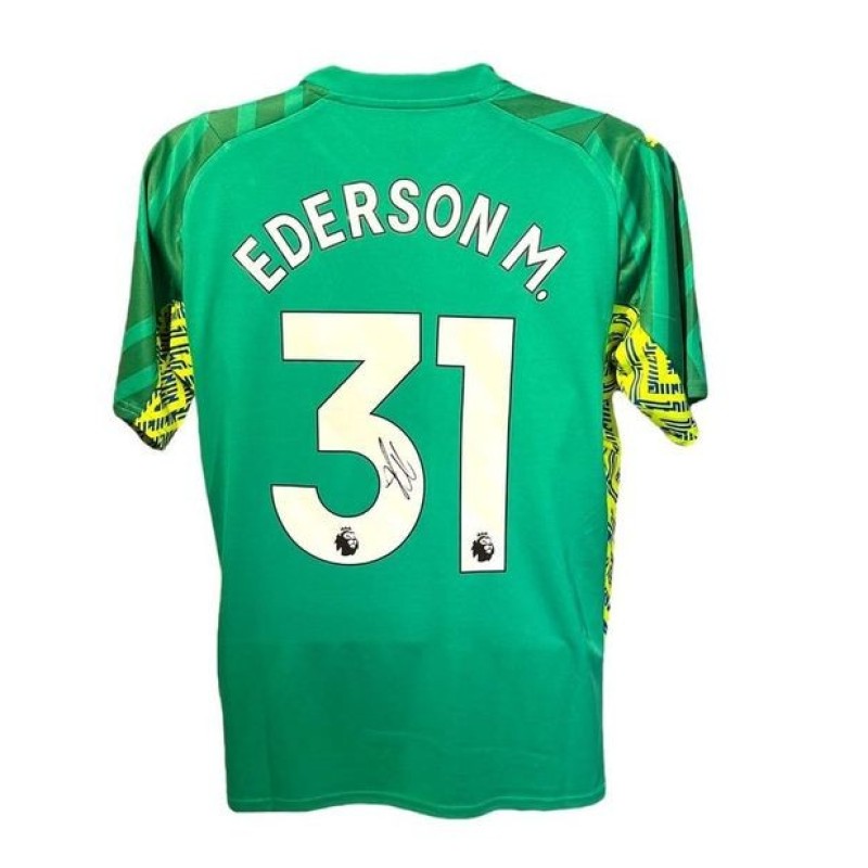 Maglia ufficiale firmata da Ederson per il Manchester City 2023/24