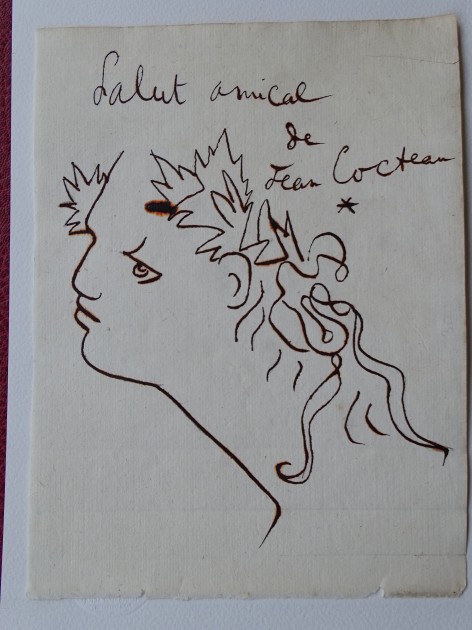 Drawing by Jean Cocteau (attributed)