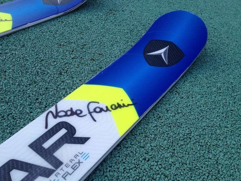 Nadia Fanchini signed and used ski