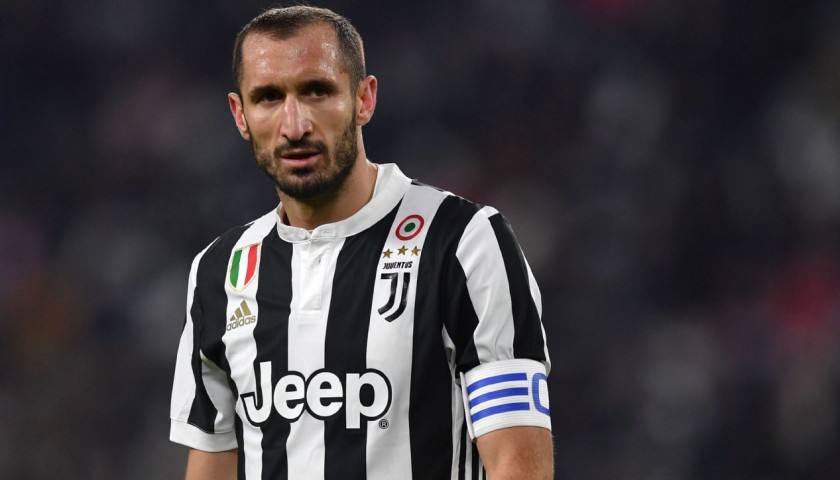 Chiellini's Juventus Match-Issue/Worn 2017/18 Signed Shirt