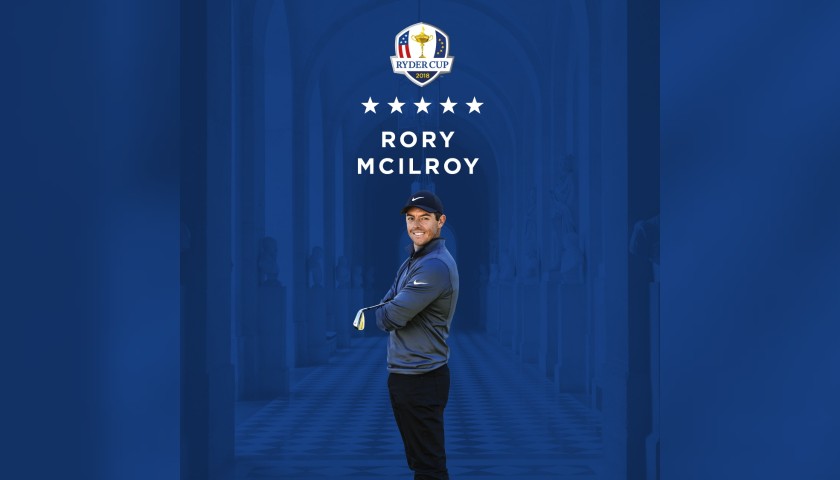 Official Golf Flag, Ryder Cup 2018 - Signed by Rory McIlroy