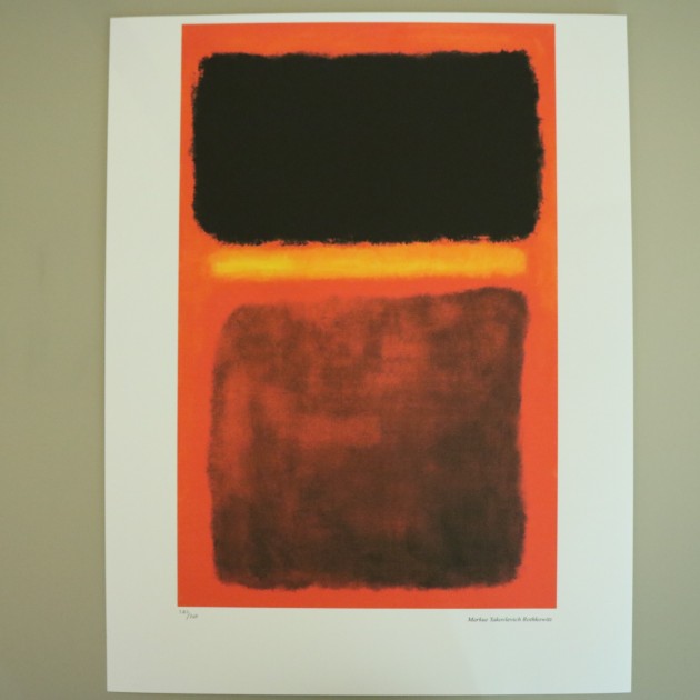 Mark Rothko Signed Offset Lithograph