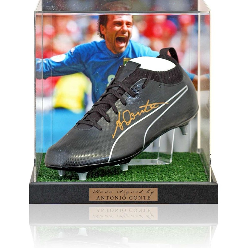 Antonio Conte Signed Football Boot Presentation