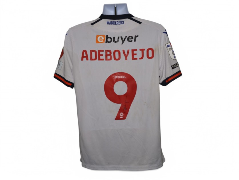 Victor Adeboyejo's Bolton Wanderers Signed Match Worn Shirt, vs Northampton 