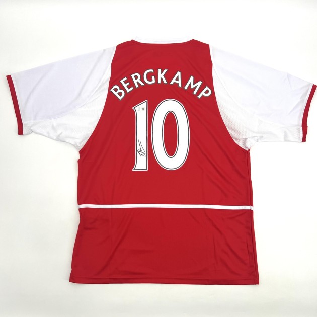 Maglia firmata da Dennis Bergkamp per l'Arsenal