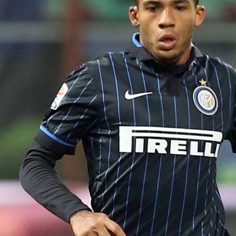 Juan Jesus Inter match issued shirt, Serie A 2014/2015