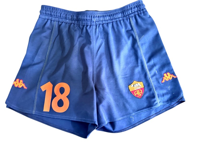 Batistuta's Roma Unwashed Shorts, 2000/01