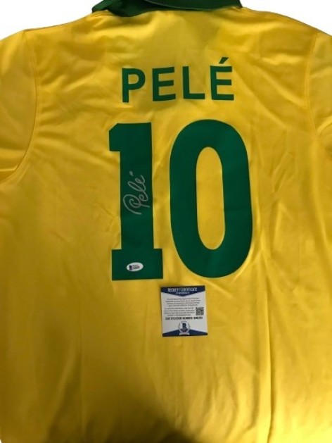 Pele Official Brazil Signed Shirt