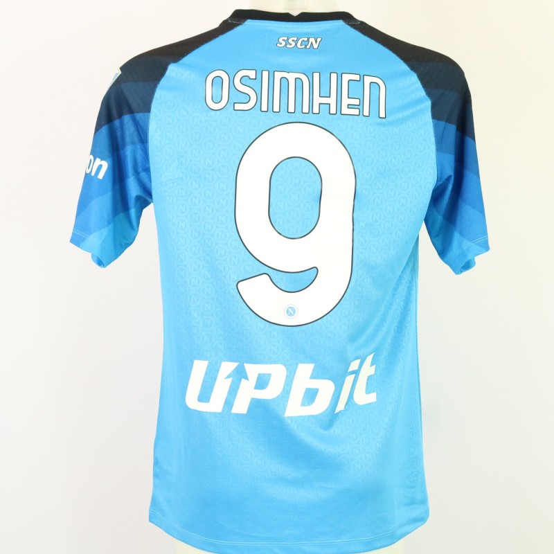 Osimhen's Napoli Issued Shirt, 2022/23 - Napoli Campione Patch