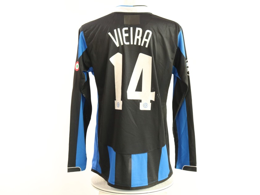 R - Vieira's Inter Match-Worn Shirt, Champions League 2006/07