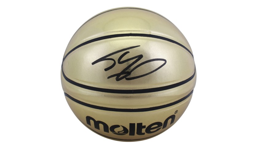 Shaquille O’Neal Signed Molten Gold Basketball