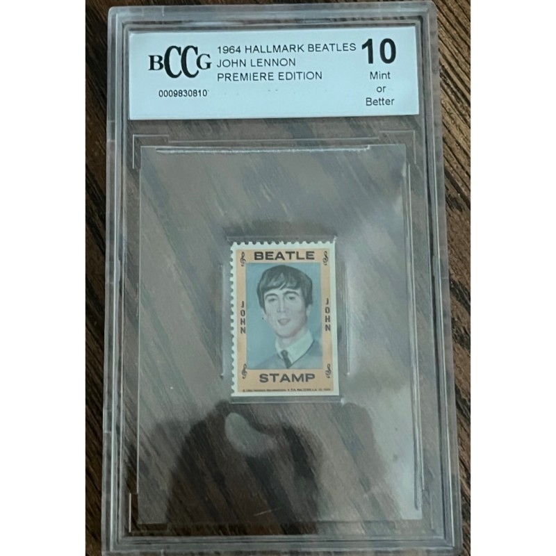 John Lennon 1964 The Beatles Hallmark Stamp