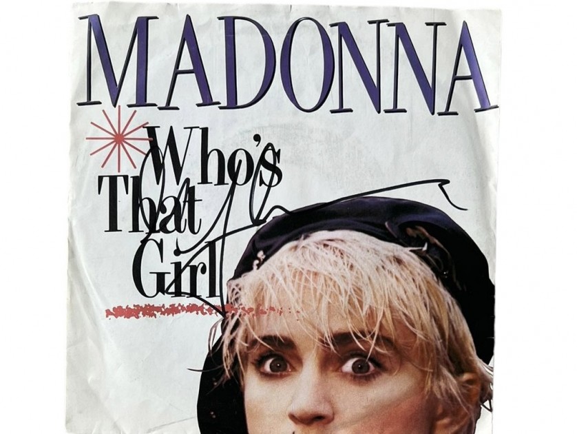 Vinile 45 di Madonna Who's That Girl - Autografato - CharityStars