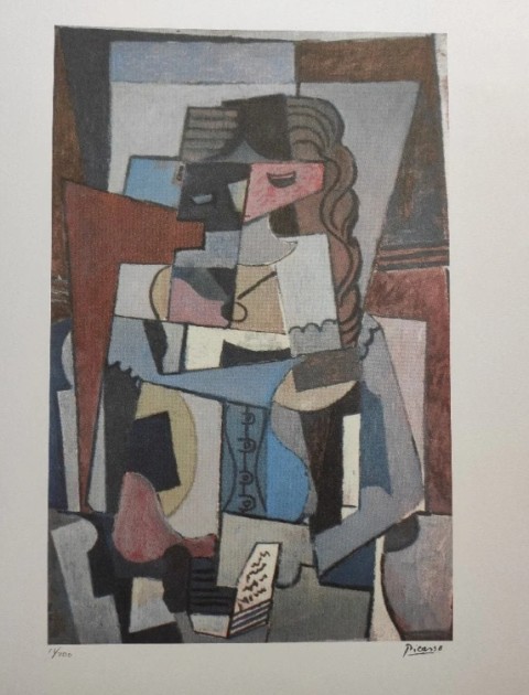 Litografia "Jacqueline" di Pablo Picasso - Firmata