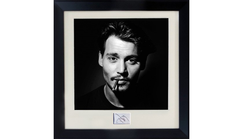 Johnny Depp Mounted and Framed Signed Print