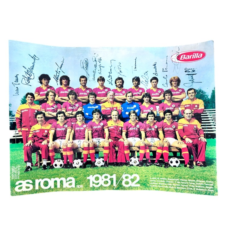 Roma Poster, 1981/82 - Signed by the players