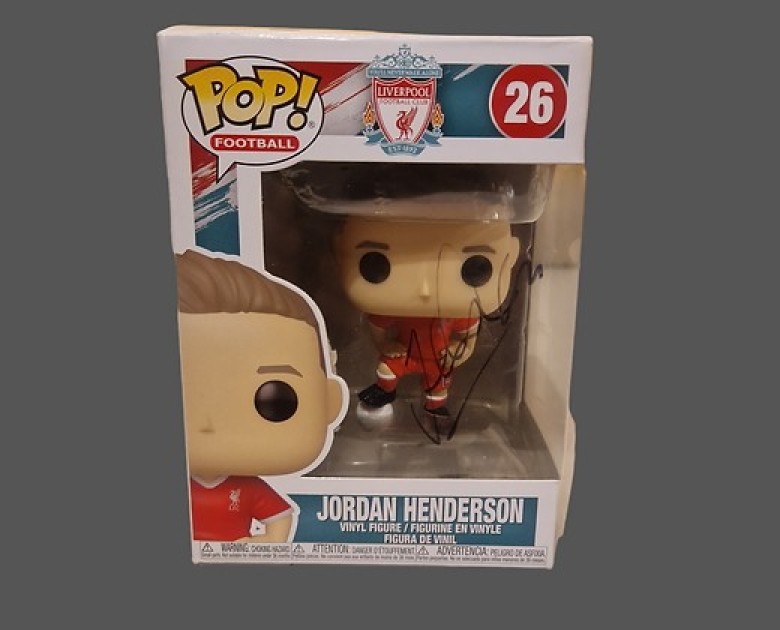 Figura Funko Pop firmata da Jordan Henderson del Liverpool