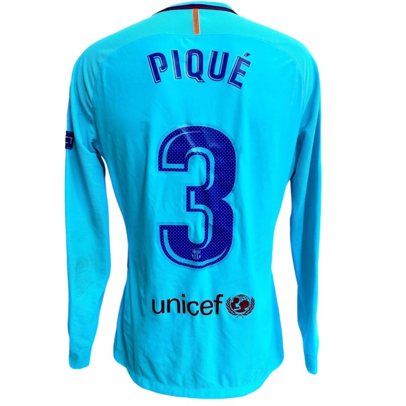 Maglia Pique unwashed Roma vs Barcellona UCL 2018