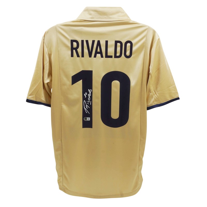 Rivaldo's Barcelona Signed Replica Shirt