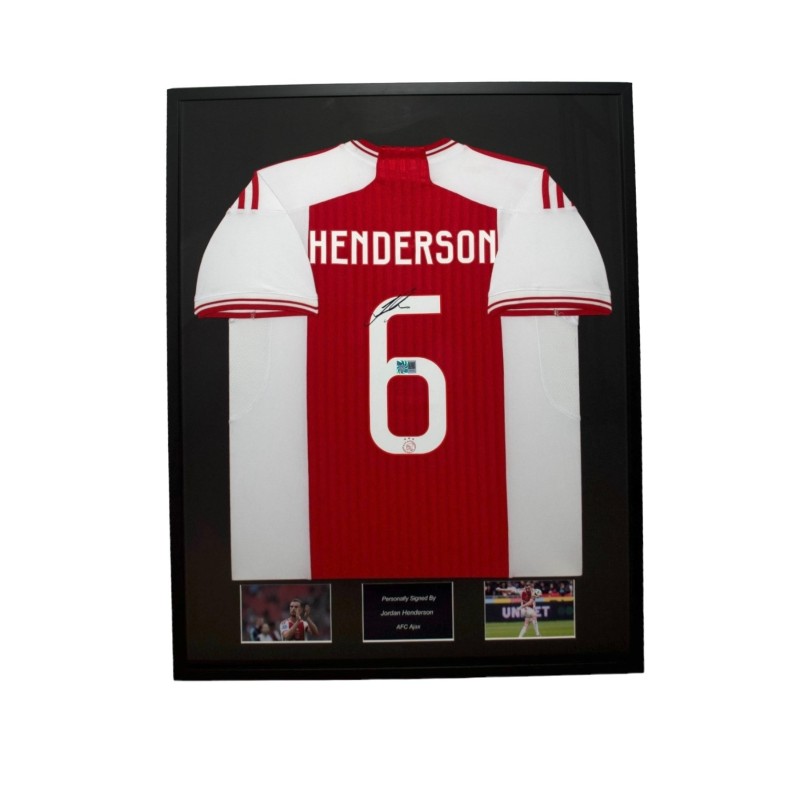 Jordan Henderson's AFC Ajax 2023/24 Signed And Framed Shirt